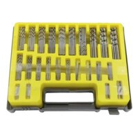 (XẢ KHO) Bộ 150 Cái Mũi Khoan Xoắn Mini 04Mm-32Mm Bộ Mở Lỗ, Với Hộp Nhựa Màu Vàng