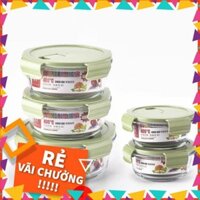 [XA KHO] Bộ 2 hộp thuỷ tinh cao cấp Glass Food Container