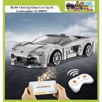 [Xả Kho] Bộ Đồ Chơi Lắp Ghép Xếp Hình Cao Cấp Xe Đua Lamborghini Veneno 308 Chi Tiết, Đồ Chơi Mô Hình Xe Lamborghini
