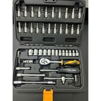 (xả kho) Bộ Đồ Nghề Sửa Xe 46 Chi Tiết Chuẩn 1/4" Tolsen (15138)
