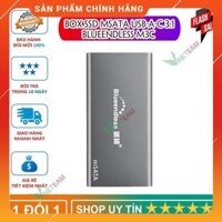 Xả Kho- Box SSD mSATA USB-A-C 3.1 Blueendless M3C -dc4021