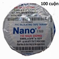 Xả Kho Buôn Combo 10 cây = 100 cuộn băng dính cách điện NANO 10Y Cam Kết cính hãng
