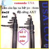 [Xả Kho] Cần câu lục xa bờ 40-50m Comando USA 3m6 3m9 4m25 và 4m5 - Carbon 99% cần tải cá 20kg y hình,hàng loại tốt.8