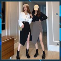 Xả Kho Chân váy dáng dài xẻ đùi siêu hot