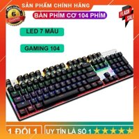 Xả Kho-  CHÍNH HÃNG Bàn phím cơ Metoo Zero Fullsize 104 phím nhiều chế độ -DC2311