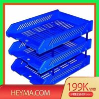 [Xả Kho] [Chính Hãng]-Khay Kệ 3 Tầng Nhựa Xukiva 182.3 Đựng Hồ Sơ Văn Phòng Tiện Lợi