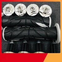 [XẢ KHO] COMBO Gù xe máy inox SALAYA cùng bao tay SPIDER màu đen siêu êm mềm mại phượt xuyên việt