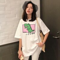 [Xả kho] CT-260 Áo Thun Nữ Tay Lỡ Freesize Chất Cotton Dáng Rông Rãi Thời Trang Giá Rẻ Cực Đẹp - Khủng Long