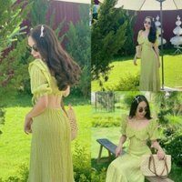 [XẢ KHO] Đầm maxi sexy/Đầm may 2 lớp có mút ngực/Chất xốp