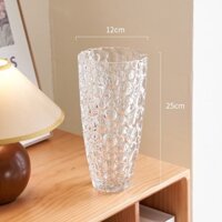 [XẢ KHO+FREE SHIP] LỌ HOA DELISOGA BI TRÒN / LỌ HOA THUỶ TINH PHA LÊ TRẮNG TRANG TRÍ NHÀ DECOR HOME PHONG CÁCH RUSTIC