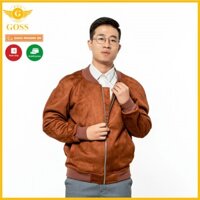 XẢ KHO ⭐FREESHIP⭐ Áo khoác nam da lộn Bomber GOSS KG01 chống gió giữ nhiệt - Áo khoác nam cao cấp chính hãng ⚭