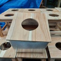 [Xả Kho ghế to 33×33×30] Ghế xông vùng kín, ghế gỗ tự nhiên bọc cách nhiệt kích thước d33×r33×c30cm