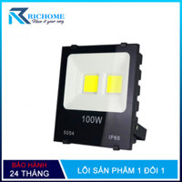 [Xả kho giá gốc] Đèn pha led, đèn pha nhà xưởng COB IP66 chống nước 30w 100w ánh sáng vàng