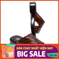Xả Kho Giá Gốc - FreeShip Dép Nam quai kẹp da bò hàng VNXK
