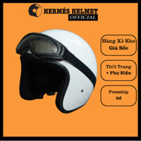 [XẢ KHO GIÁ GỐC] Nón mũ bảo hiểm xe máy nam nữ BAO ĐẬP 3/4 lót đen UV | MÀU SƠN NHÁM By nonbaohiem_chinhhang