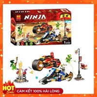 [XẢ KHO] ⚡GIÁ RẺ GIẬT MÌNH ⚡ Đồ chơi xeeso hình lego BELA 11161 Lắp ghép Ninjago siêu xe Kai và Zane truy đuổi xà tinh