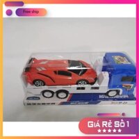 Xả Kho Giá Rẻ - Xả Kho  Bộ compo 2 Xe Vận Chuyển Siêu Xe Lamborghini Cỡ Lớn-Sản phẩm nhựa cao cấp-[006A-47]
