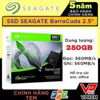 Xả Kho giá sốc Ở cứng SSD 250GB Seagate BarraCuda BH 5 năm FPT