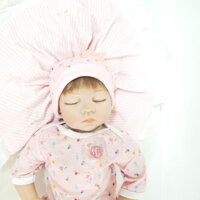 {Xã Kho Giảm 90%} Búp Bê Tái Sinh Thân Gòn Mềm Mại Em Bé Ngủ Đông 55 cm = 22 inch NPK Reborn Vinyl Doll PVN4405