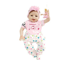 {Xã Kho Giảm 90%} Búp Bê Tái Sinh Thân Gòn Mềm Mại Cười 2 răng 55 cm = 22 inch NPK Reborn Vinyl Doll PVN4406