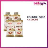 [Xả Kho Giảm Sốc] Combo 4 Hộp Kem Đánh Bông Avonmore Whipping Cream 200ml