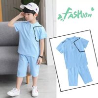 [Xả kho gian hàng] Quần áo trẻ em bé trai cổ trụ Fashion [15-42kg]