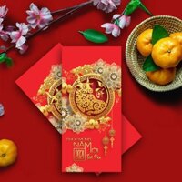 [XÃ KHO] GIAO ĐẦY ĐỦ BAO LÌ XÌ HÌNH TRÂU 2021 GIẤY C150 BÓNG CAO CẤP