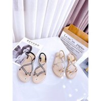 xa kho (Giày cao cấp nữ) Sandan xỏ ngón dây chữ - Siêu xinh ; ; ; , ' ; ) *  ' . ˢ . . #