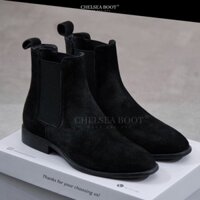 [Xả kho] Giày Chelsea Boot nam da bò lộn cao cấp - Đế phíp gỗ sang trọng