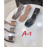 xa kho Giày Dép  lê nữ  cao  gót đế  trụ new