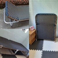 Xả Kho Giường Xếp( Giường Gấp) Khung Vuông Nhôm  Văn Phòng Giá Rẻ Tiện Lợi
