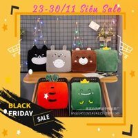 [XẢ KHO] Gối Tựa Lưng Văn Phòng Cao su non Hoạt hình Cute