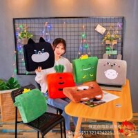 [XẢ KHO] Gối Tựa Lưng Văn Phòng Cao su non Hoạt hình Cute