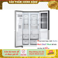 xả kho GR-G257SV - Tủ lạnh LG Instaview lấy nước ngoài UVnano 635L màu bạc GR-G257SV