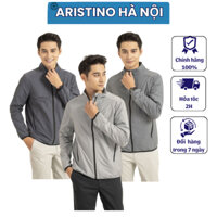 (XẢ KHO L-XL) Áo khoác gió nam Aristino hai lớp siêu mềm nhẹ CHỐNG NẮNG CHỐNG BỤI CẢN GIÓ bo chun gấu áo mỏng nhẹ AJKR01