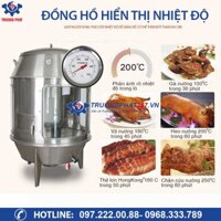 Xả kho lò quay vịt inox than phi 80
