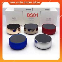 Xả Kho- Loa Bluetooth Cầm Tay Mini Bs02, Vỏ Kim Loại, Bass Hay,, Có Khe Cắm Thẻ Nhớ, Cổng 3.5 -dc3760