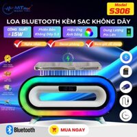 [Xã Kho] Loa Bluetooth  Sạc Điện Thoại Không Dây S306 - Màn Hình LCD Cao Cấp, Hệ Thống Đèn LED Bắt Mắt, Âm Thanh cực hay
