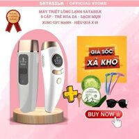 [XẢ KHO] Máy triệt lông Lạnh SATASILK PRO cầm tay, máy tẩy lông vĩnh viễn 1 triệu xung 9 cấp độ đa năng Bảo hành 1 đổi 1