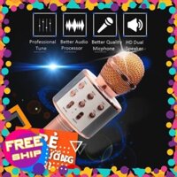 [XA KHO] Micro cầm tay không dây WS 858 có loa kết nối Bluetooth tiện lợi