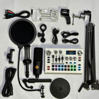 Xả Kho [ Nổi Bật 2024 ] Combo Thu Âm Livestream Tại Nhà Mới Nhất 2024 - Soundcard X7 + Micro ISK AT200 + Phụ Kiện Kết Nố
