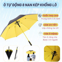 [XẢ KHO] Ô Dù Che Mưa Cỡ Lớn Cán Dài Chống Thấm, Ô Che Nắng 8 Nan Siêu Lớn Chống Tia UV Hiệu Quả