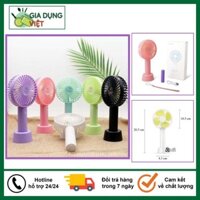 🔥XẢ KHO🔥 Quạt Mini Cầm Tay, Để Bàn Sạc Tích Điện Siêu Tiện Dụng Cho Mua Hè, Tặng Kèm Dây Đeo Quạt Cute