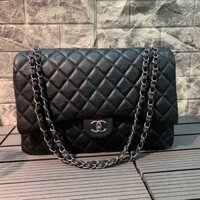 XẢ KHO SALE RẺ VÔ ĐỊCH Túi đeo chéo đeo vai classic jumbo da mịn trần trán khoá bạc big size hàng cao cấp