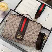 XẢ KHO SALE RẺ VÔ ĐỊCH Túi xách nữ đeo chéo hoạ tiết logo màu nâu hàng cao cấp