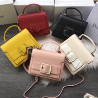 XẢ KHO SALE RẺ VÔ ĐỊCH Túi xách nữ đeo chéo da mịn hoạ tiết chốt cài siêu hot hàng cao cấp
