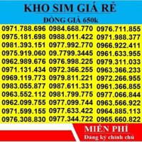 [XẢ KHO] SIM SỐ ĐẸP 4G VIETTEL ĐẦU 09 TRẢ TRƯỚC