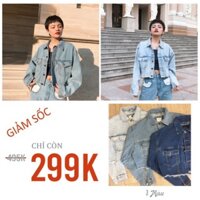 XẢ KHO THANH LÝ [ GIÁ SALE SỐC ] Áo khoác jean lửng tua lai cao cấp