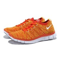 XẢ KHO THANH LÝ GIÀY THỂ THAO FREE FLYKNIT 5.0 RUNNING SHOES WHITE ORANGE RED NIKE [XIÊU RẺ]