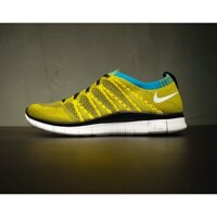 XẢ KHO THANH LÝ GIÀY THỂ THAO FREE FLYKNIT 5.0 YELLOW GRAY WHITE MESH FABRIC MEN [XIÊU RẺ]